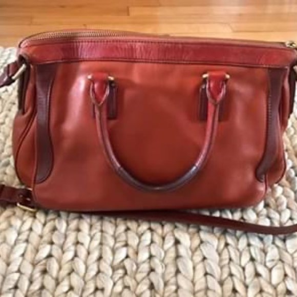 Marc Jacobs ziplocker satchel bag in burnt sienna - Picture 2 of 4
